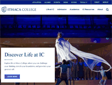 Tablet Screenshot of ithaca.edu