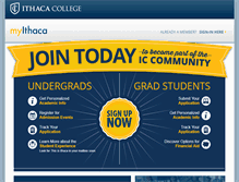 Tablet Screenshot of my.ithaca.edu